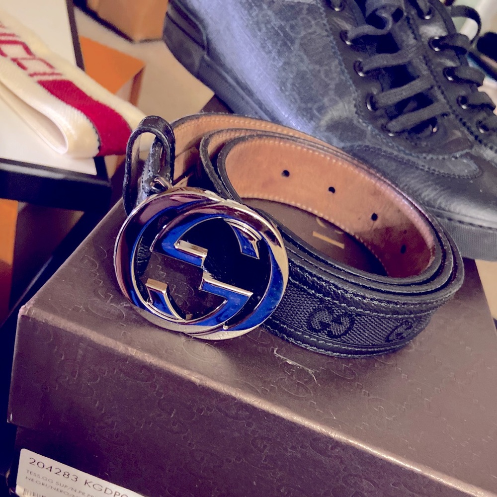 Gucci belt interlocked G